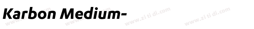 Karbon Medium字体转换